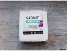 Cernit Transparant Clay weiß 0,55 Pfund, 250 g - Polymer Clay Teig