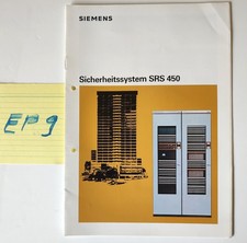 1982 Siemens Sicherheitssystem SRS 450 Prospekt Rarität #EP9