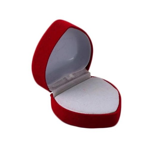 Herz ringbox rot samt - ringbox,