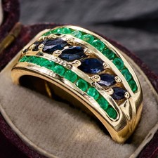 925 Sterlingsilber blauer