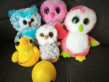 Kuscheltiere Stofftiere Eulen-Familie 5-teilig