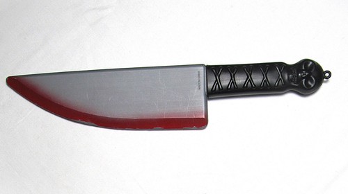 Halloween fake messer mit - messer,