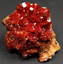 VANADINIT Rot und Glänzend Mibladen Mine Midelt Meknes-Tafilalet Marokko !