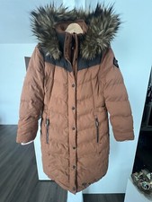 Khujo Damen Steppmantel XXL Pelzkragen  Gr. L wie NEU