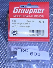 Graupner Kupplungsbuchse für 5mm Welle 3373 NOS /Neu in OVP kostenl. Versand