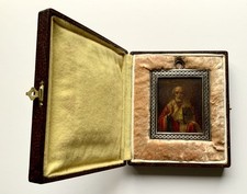 Schöne kleine Ikone silber 84