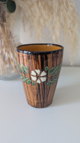 Vintage keramik becher - vintage, tasse