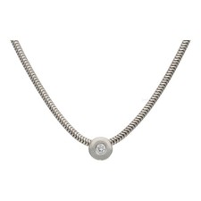 Schlangenkette Weißgold 585