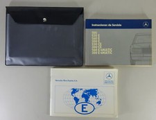 Carpeta + Instrucciones de servicio Mercedes-Benz W124 200 - 300 CE desde 8/1987