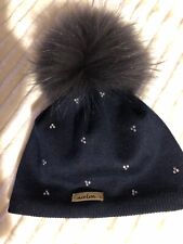 Bommelmütze Marine mit Strasssteinchen von Norton 