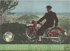 PUCH TYP 125 PROSPEKT 1948 STEYR DAIMLER WIEN OLDTIMER ÖSTERREICH MOTORRAD