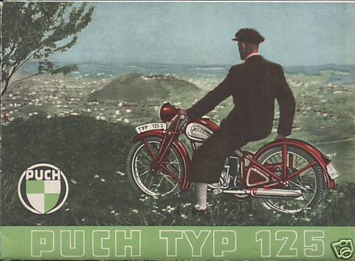 Puch typ 125 prospekt 1948 - puch,