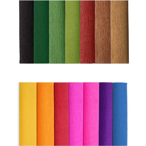 Farben krepppapier 25x250cm - 14,