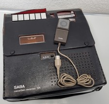 SABA CR 325 Kassettenrecorder Kassettenspieler - mit Tragetasche & Mikro Vintage