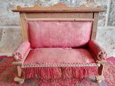 Antik Vintage Puppenstube Miniaturen Möbel Deutsches Sofa