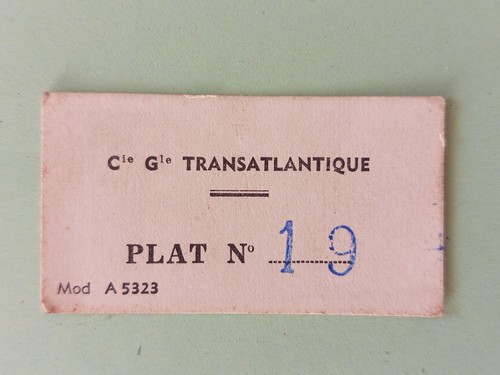 Altes ticket paquebot - altes, cgt
