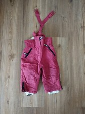 Skilatzhose 80 Klitzeklein Schneehose Winterhose rot Latzhose