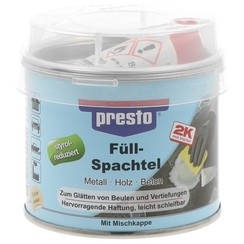 Presto füllspachtel 250g - 2k,