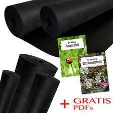 Unkrautvlies Gartenvlies Bodengewebe Profi-Qualität bis 150g/m² Bodendecke Mulch