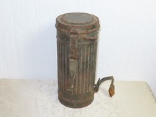 Gasmaskendose Wehrmacht gestempelt FRN 43 2 WK Deutsch !
