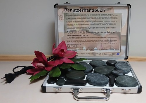 Hot stone massage set - hot,