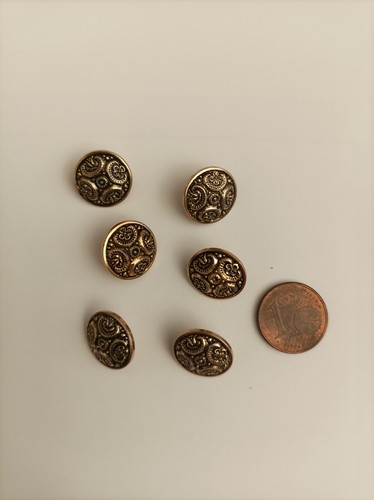 Metallknöpfe rotgold - 6, metallknöpfe,