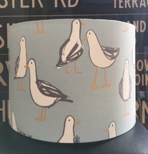 NEU HANDGEFERTIGTER STOFFLAMPENSCHIRM CLARKE & CLARKE LARIDAE MÖBELN ENTE EIVÖGEL