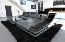 Ecksofa ledercouch sofa led - ledercouch,