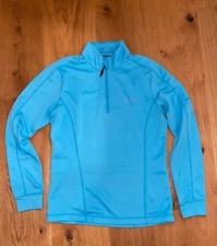 Damen Odlo Ski-Rolli, Fleece-Pullover Türkis, Gr. S
