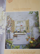 UB Design Stickvorlage Kreuzstich Herbstfenster