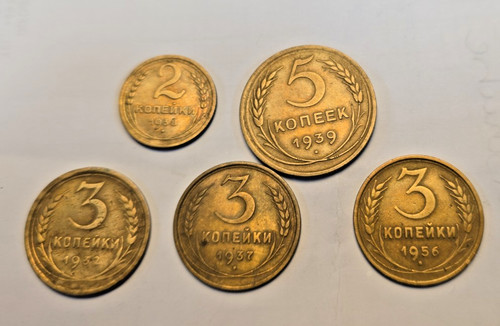 Kopeken münzen russland5x - kopeken,