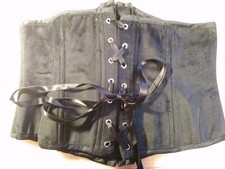 Deiters Korsett Gürtel aus Samt Taillengürtel Schwarz Größe S/M Neu