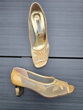 BRUNELLA Tolle Pumps Schuhe Gr. 40 Gelb Gold Absätze