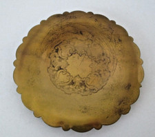 Etched Brass Tray "Golden