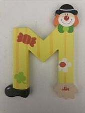 Sevi Holz-Buchstaben - Clown- Kinderzimmer - M - Buchstabe-