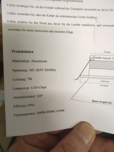Stück einbauleuchte led - 6,