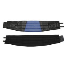 Nierengurt, Material: Kunstleder, Farbe: schwarz/blau, Größe: groß
