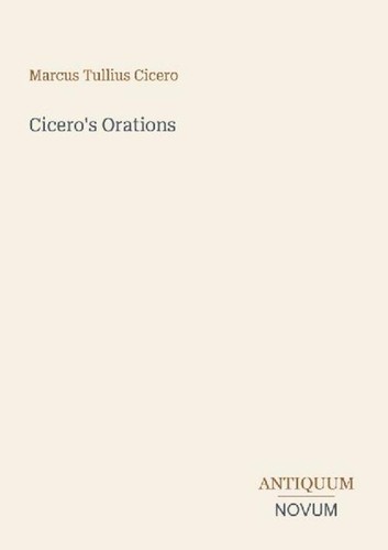 Cicero orations marcus - orations,