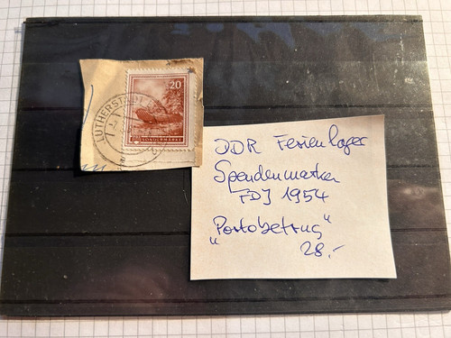 Ddr spendenmarke 1954 fdj - ddr,