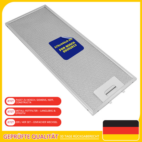 Fettfilter für constructa - fettfilter,
