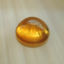 Echter Citrin rund Cabochon Schmuck Edelstein Fasserstein 30