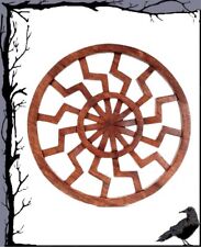 Holz Mittelalter Wandzierde - Kelten - Schwarze Sonne