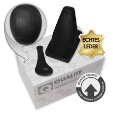 SCHALTKNAUF SCHWARZ LEDER SCHALTSACK SCHALTMANSCHETTE FÜR MERCEDES E-KLASSE W124