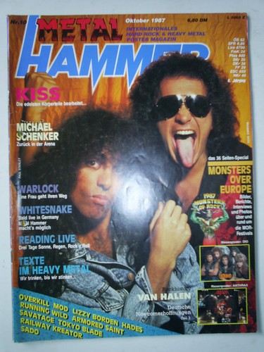 Metal hammer 1987 kiss - metal,
