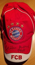 Bayern München Cap Nr. 3  Alonso  mit Original Autogramm Jean Marie Pfaff
