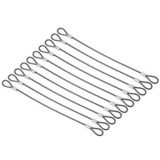 8ce Kabelsicherung Schloss, 10er Set Edelstahl 2mm Durchmesser S