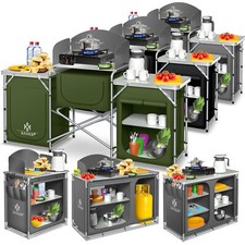 KESSER® Campingküche Alu Küchenbox Campingschrank Faltschrank Windschutz Outdoor