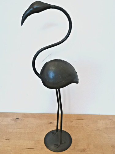 Flamingo skulptur metall - skulptur, cm