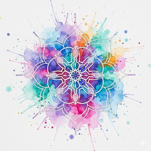 Sticker round mandala car - mandala,