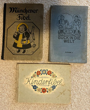 Konvolut von uralten Lese-Fibeln !!! Münchner Fibel/Guck in die Welt/Kinderfibel